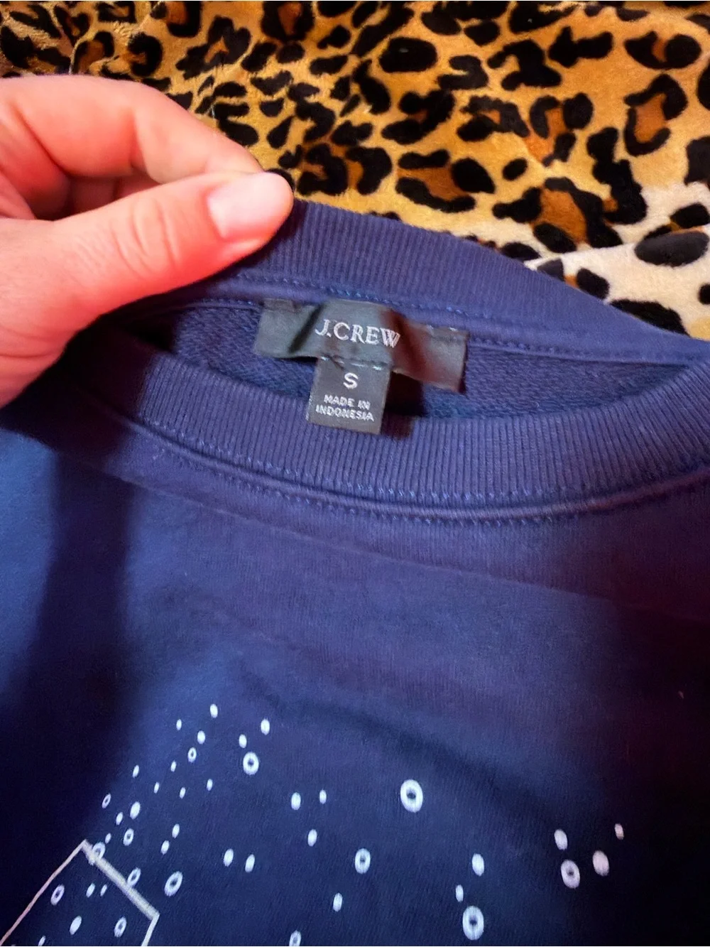J. Crew Navy Crewneck Sweatshirt 